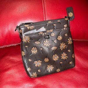 Coach Brown Floral Crossbody Bag Kitt